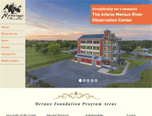 Tablet Screenshot of merauxfoundation.org